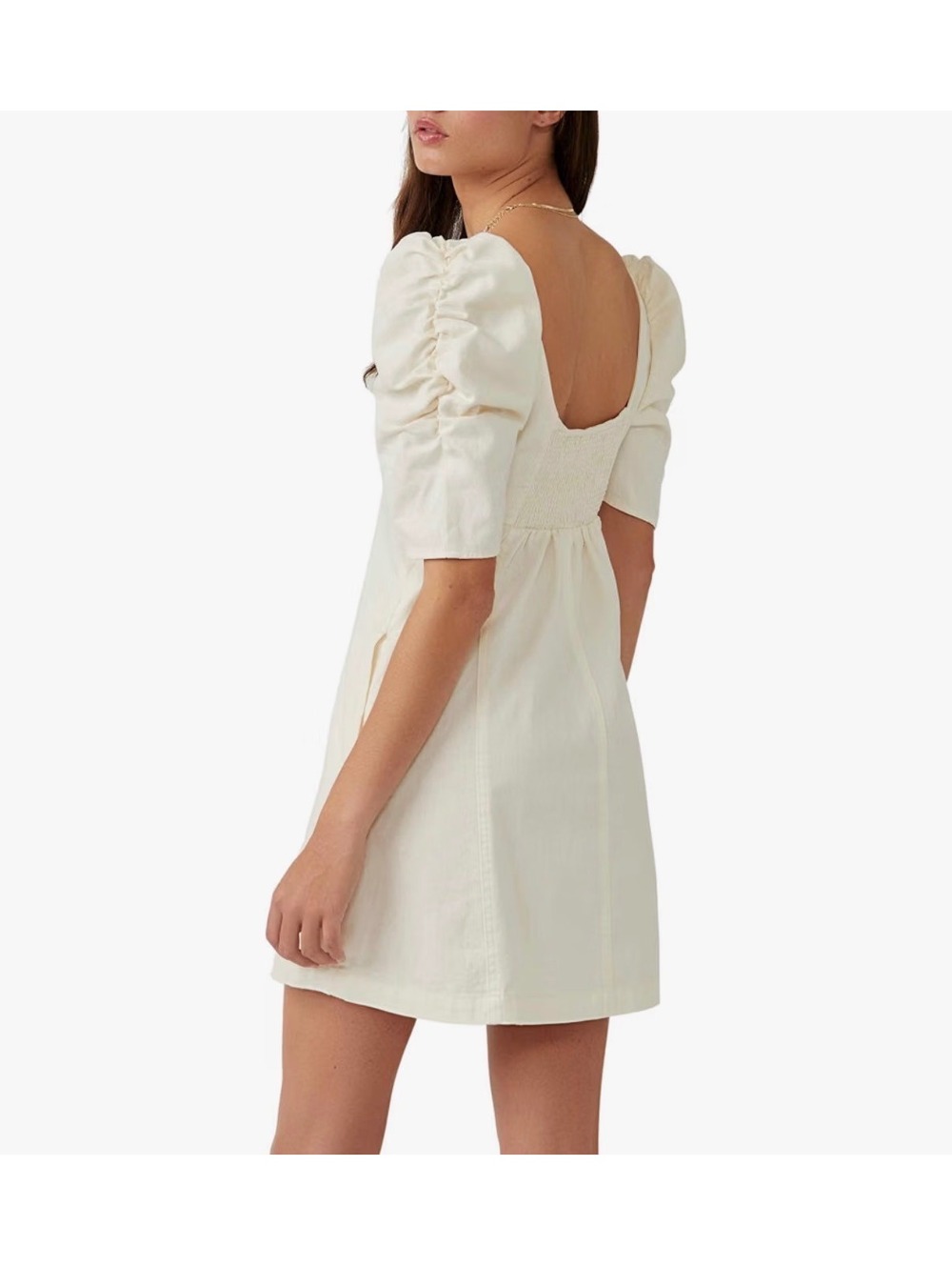Free People Cheyenne Denim Mini Dress